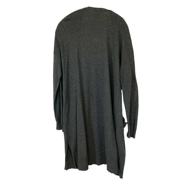 Old Navy Longline Cardigan Sweater Open Front Extra Long Gray Size Women's Large - Picture 2 of 12